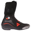 Dainese Axial D1 Black White Lava Red Motorcycle Track Boots Outside leg                                                                                                                                                                                       