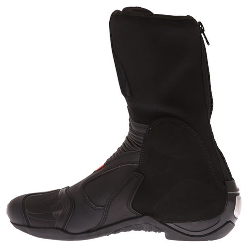 Dainese Axial D1 Black White Lava Red Motorcycle Track Boots Inside leg                                                                                                                                                                                        