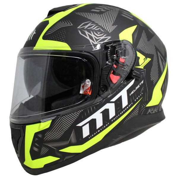 MT Thunder 3 Fractal Helmet Matt Black Grey Fluo S (55-56 cm)