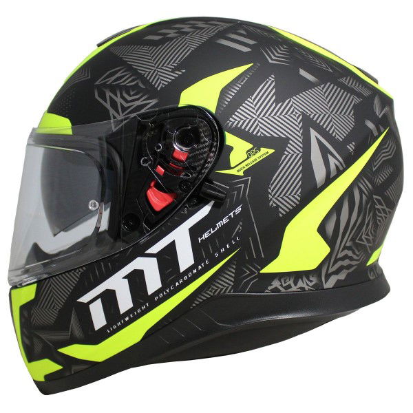 MT Thunder 3 Fractal Helmet Matt Black Grey Fluo S (55-56 cm)