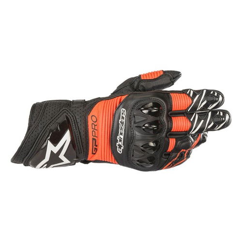 Alpinestars GP Pro R3 Gloves Black Red Fluo