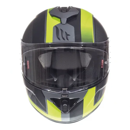 MT Rapide Overtake Helmet Matt Black Fluo Yellow S (55-56 cm)
