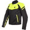 Dainese Bora Air Black Yellow Textile Motorcycle Jacket Front                                                                                                                                                                                                  