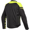 Dainese Bora Air Black Yellow Textile Motorcycle Jacket Back                                                                                                                                                                                                   
