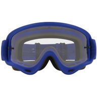 O Frame MX Goggles Moto Blue Clear Lens