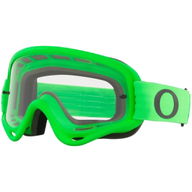 O Frame MX Goggles Moto Green Clear Lens