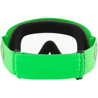 O Frame MX Goggles Moto Green Clear Lens