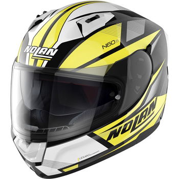 Nolan N60-6 Downshift Helmet Metal Black White Yellow 037