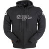 Furygan Luxio Black Jacket Front                                                                                                                                                                                                                               