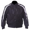 Frank Thomas Mesh Black White Textile Motorcycle Jacket Front                                                                                                                                                                                                  