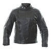 Frank Thomas Junior Kids Black Leather Motorcycle Jacket Front                                                                                                                                                                                                 