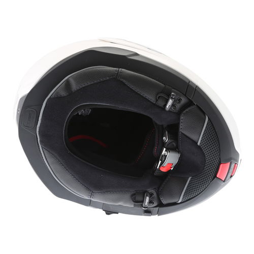 Nolan N100-5 Classic N-Com 005 White Flip Front Motorcycle Helmet Inside                                                                                                                                                                                       