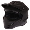 Spada Storm Matt Black Open Face Motorcycle Helmet Front Left                                                                                                                                                                                                  