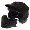 Spada Storm Matt Black Open Face Motorcycle Helmet Removeable Chin Bar                                                                                                                                                                                         