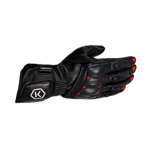 Knox Oulton Gloves Black Red Mens - S