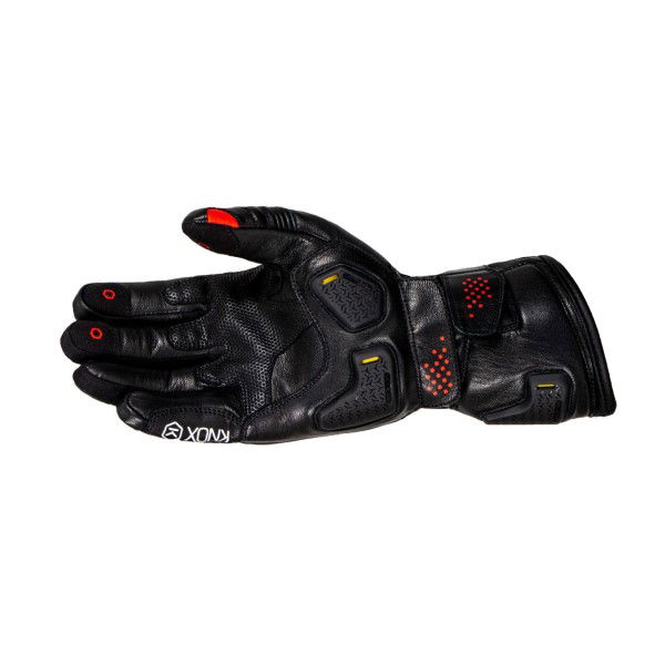Knox Oulton Gloves Black Red Mens - S