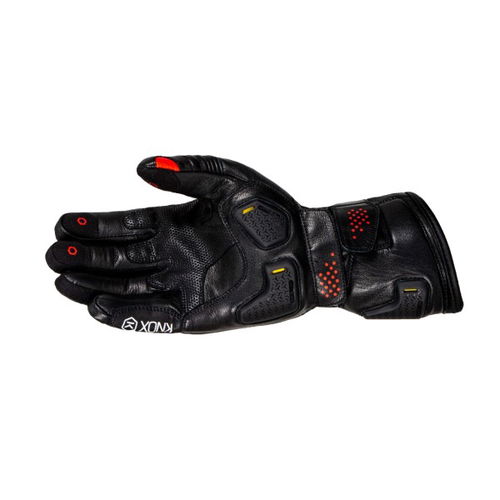 Knox Oulton Gloves Black Red Mens - S