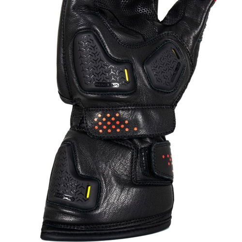 Knox Oulton Gloves Black Red Mens - S