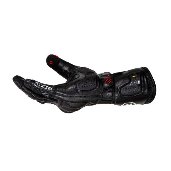 Knox Oulton Gloves Black Red Mens - S