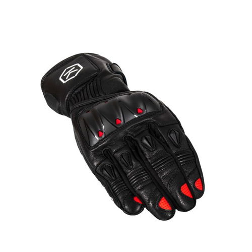 Knox Oulton Gloves Black Red Mens - S