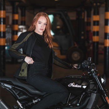 Knox Brittany Cordura Womens Jeans Denim Black Ladies - 16