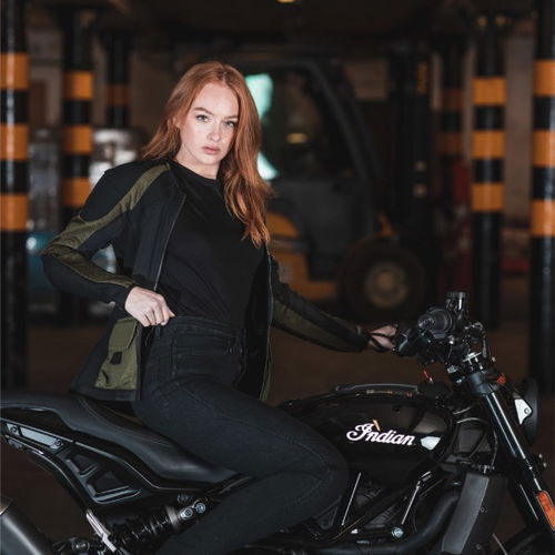 Knox Brittany Cordura Womens Jeans Denim Black Ladies - 16