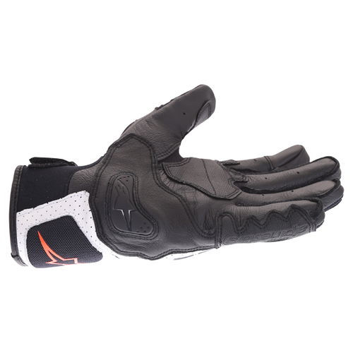 Alpinestars SP X Air Carbon V2 Black White Red Fluo Motorcycle Gloves Little Finger Side                                                                                                                                                                       