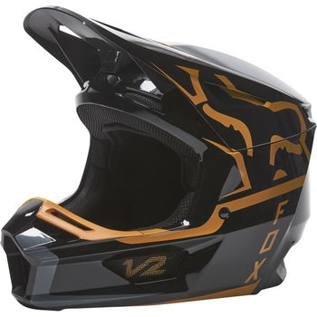 Fox V2 Merz Helmet Black Gold M (57-58 cm)