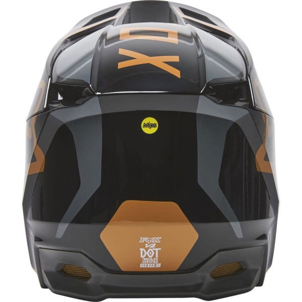 Fox V2 Merz Helmet Black Gold M (57-58 cm)