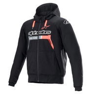 Chrome Ignition Hoodie Black Red Fluo