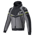 Sektor V2 Tech Hoodie Tar Grey Black Yellow Fluo