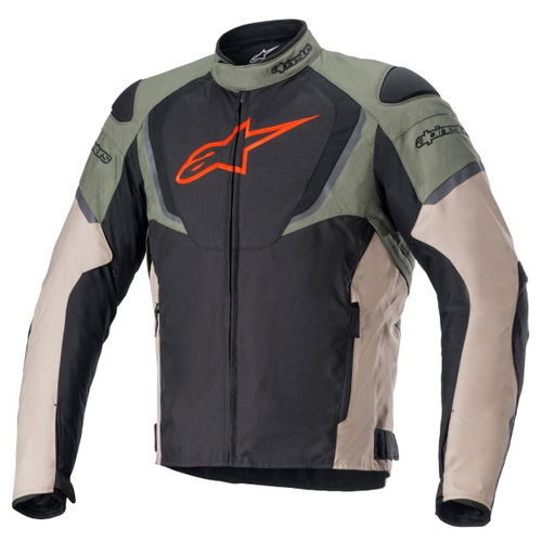 Alpinestars T-Jaws V3 Waterproof Jacket Black Military Green Sand