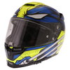HJC RPHA 70 Yellow Blue Full Face Motorcycle Wolverine Helmet Front Left                                                                                                                                                                                       
