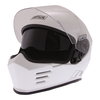 Simpson Venom White Full Face Motorcycle Helmet Open With Sun Visor                                                                                                                                                                                            