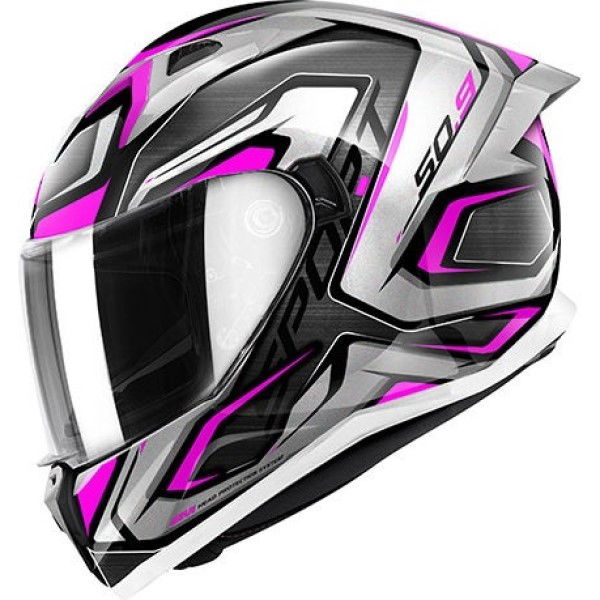 Givi 50.9 Atomic Helmets Titanium Silver Pink No Size