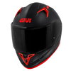 Givi 50.9 Sport Helmets Matt Black Silver Red No Size