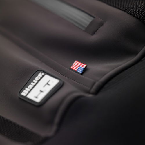 Blauer Easy Rider Air Black Grey Textile Motorcycle Jacket Detail                                                                                                                                                                                              
