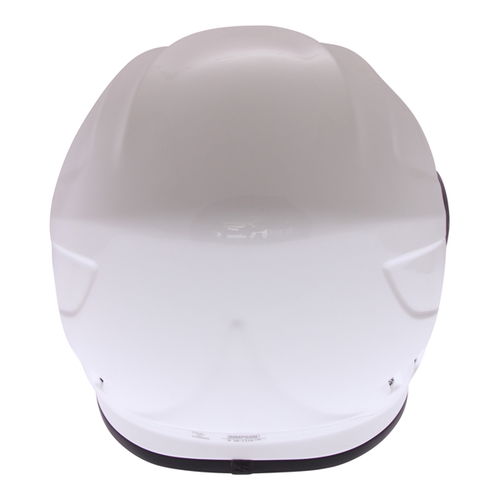 Simpson Venom White Full Face Motorcycle Helmet Back                                                                                                                                                                                                           