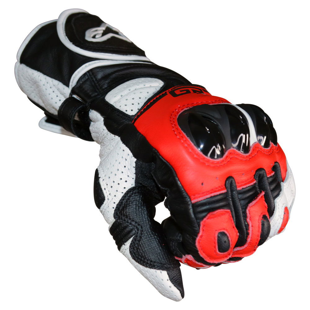Alpinestars GP Plus R V2 Gloves Black White Bright Red Mens - S