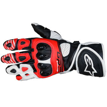 Alpinestars GP Plus R V2 Gloves Black White Bright Red Mens - S