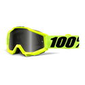 Accuri Sand Goggles - Fluo yellow Grey Smoke Lens
