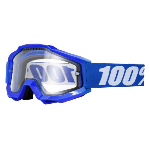 100% Accuri Enduro MTB Goggles - Reflex Blue Clear Vented Dual Lens