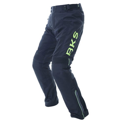 BKS Circuit Black Yellow Textile Motorcycle Pants Riding position                                                                                                                                                                                              