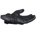 Devil Leather Gloves Black
