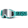 100% Racecraft Plus Goggles Fasto Injected Silver Flash Mirror L Silver Lens