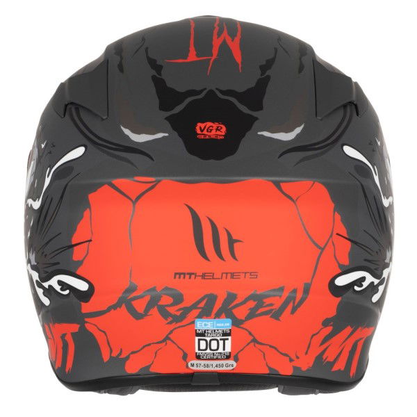 MT Targo Kraken Helmet A1 Matt Black No Size