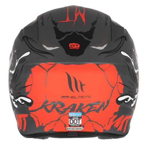 MT Targo Kraken Helmet A1 Matt Black No Size