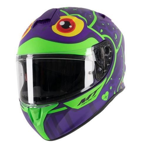 MT Targo Frog Helmet H6 Matt Fluo Green No Size