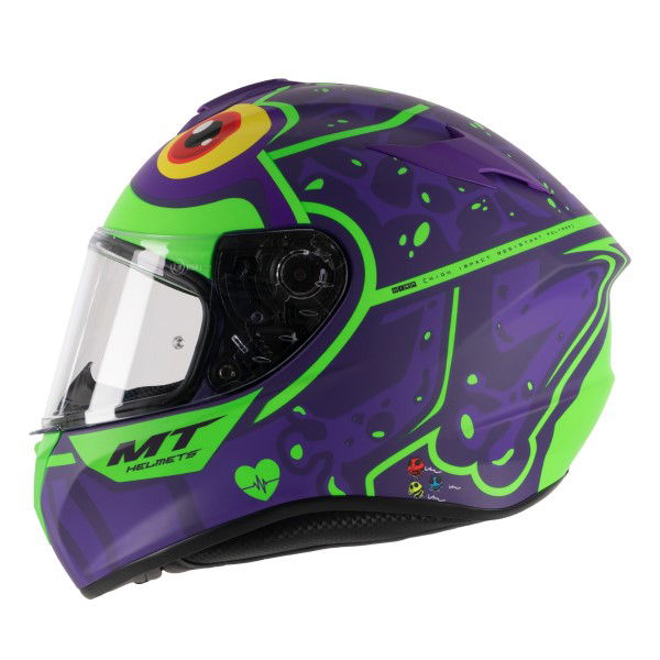 MT Targo Frog Helmet H6 Matt Fluo Green No Size