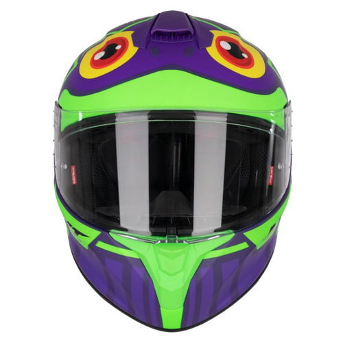 MT Targo Frog Helmet H6 Matt Fluo Green No Size